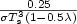 {0.25\over\sigma T_s^3 (1 - 0.5\lambda) }