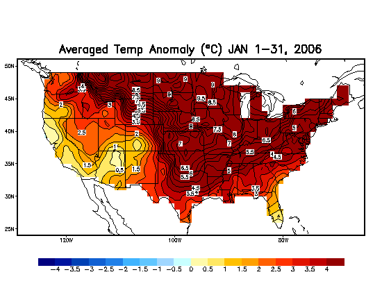 January '06 Temperature Anomalies