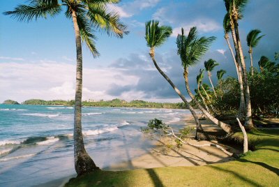 Coastal erosion: Like the Dominican Republic, many island nations are particularly vulnerable to sea level rise. (c) S.R.